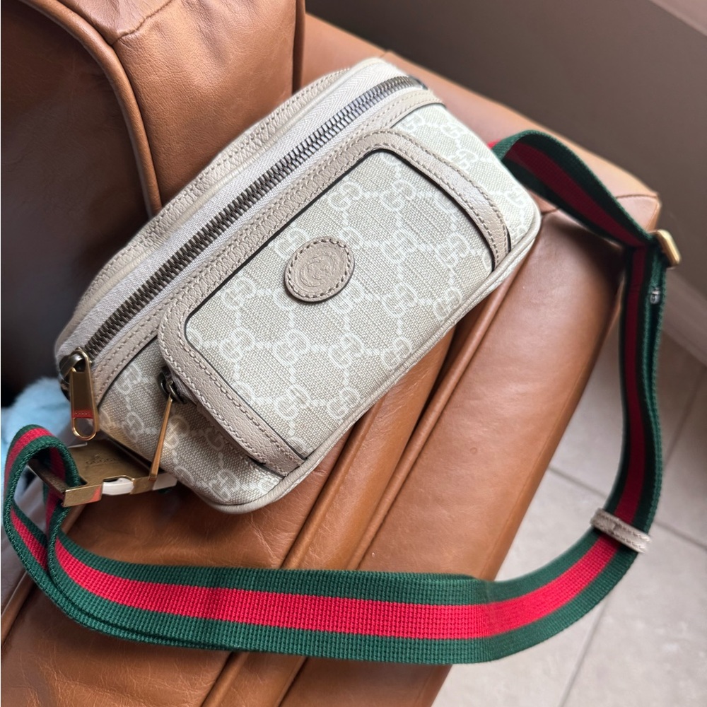 GG Supreme Monogram Belt Bag